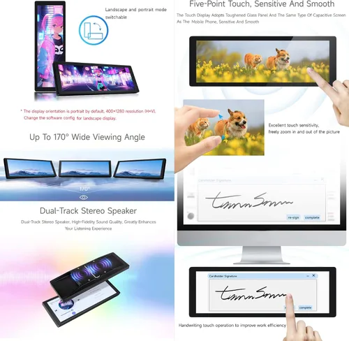 Miniatura 6 de waveshare Pantalla IPS de 7.9 pulgadas, 400 × 1280 píxeles, compatible con Raspberry Pi 5/4B/3B+/3A+/2B/B+/A+/Zero/Zero W/WH/Zero 2W CM3+/4