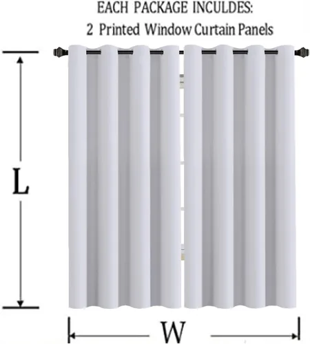 Miniatura 4 de Cortinas opacas personalizadas, juego de 2 paneles/aislamiento térmico para oscurecer la habitación, cortinas de dormitorio para añadir fotos, Ojal