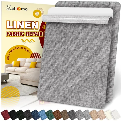 Miniatura 44 de Cahomo - Cinta de reparación de lino 4x79 pulgadas, parches de tela autoadhesivos, kit de cinta adhesiva de lino, cinta adhesiva de reparación