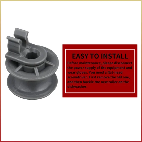 Miniatura 5 de 8 piezas 4581DD3002A - Ruedas de estante superior para lavavajillas, rodillo de cocina y eje de repuesto compatible con lavavajillas LG Replaces
