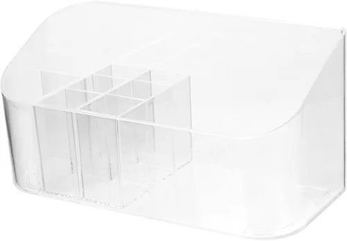 Cabilock Soporte para brochas de maquillaje, organizador de maquillaje pequeño para cosméticos, caja de pinceles, lápiz labial, cuidado de la piel,