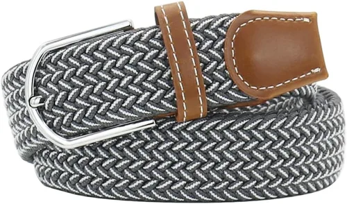 Miniatura 15 de Mixed Color Woven Stretch Braided Belts for Men and Women Fashion Elastic Belts
