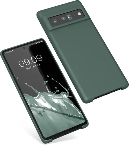 Miniatura 674 de kwmobile Funda Compatible con Google Pixel 6 Pro - Funda de teléfono de silicona TPU con acabado suave - Azul Arrecife