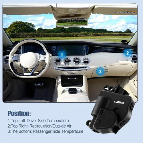 Miniatura 4 de LCWRGS Actuador de Puerta de Mezcla HVAC Compatible con Jeep Grand Cherokee 2011 2012 2013, Dodge Durango 2011-2013, Actuador de Puerta de Aire
