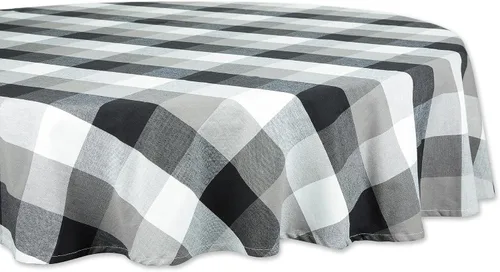 Miniatura 23 de DII Tri-Color Check Collection - Juego de servilletas 100% algodón, 20 x 20 pulgadas, color negro, 6 piezas
