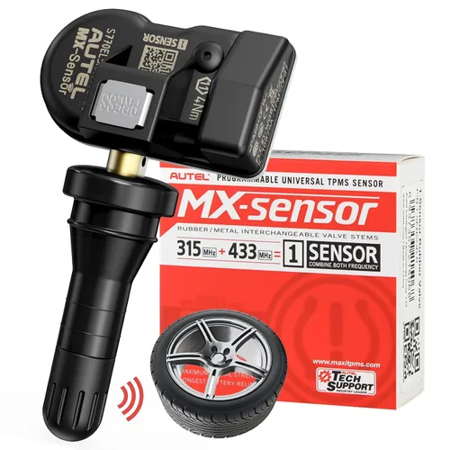 Miniatura 10 de Autel Juego de 4 sensores TPMS, sensor MX, sensor de presión de neumáticos MaxiTPMS 2 en 1 (315 MHz + 433 MHz), sensor OE de inserción programable