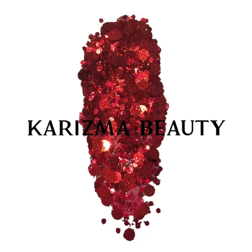 Miniatura 7 de KARIZMA Beauty - Purpurina gruesa biodegradable de rubí rojo con purpurina ecológica, 0.28 oz Sirena