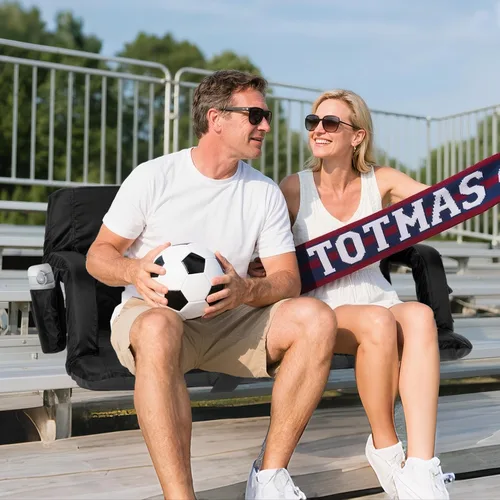 Miniatura 2 de Sportneer - Asientos de estadio para gradas con respaldo, asiento de estadio reclinable y portátil con un grueso cojín acolchado, con respaldo