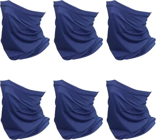 Miniatura 18 de SHEVERCH Paquete de 6 polainas para el cuello, máscara facial, protección solar, máscara facial refrescante, resistente al viento, a prueba