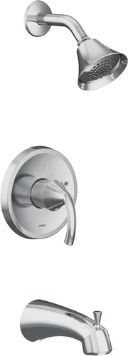 Miniatura 5 de Moen UT2743EPBN Glyde M-CORE Serie 2 - Kit de molduras para bañera y ducha con 1 mango, requiere válvula, níquel cepillado