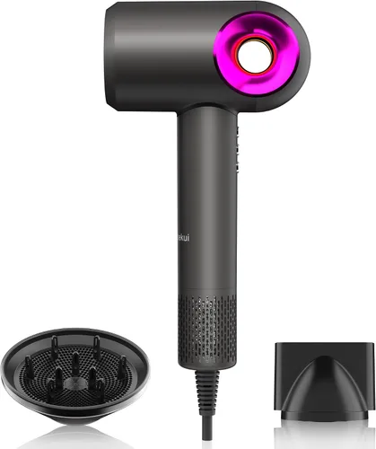 Miniatura 8 de 7 ajustes de velocidad, secador de pelo profesional con iones negativos, 2000 W, 190,000 RPM, secado rápido 7X, 7 ajustes de velocidad
