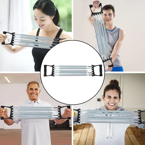 Miniatura 5 de Brazo Pesos Tirando Herramienta Práctica Ejercitador Tirador Acero Tirador Sistema Mano Equipos Primavera Hombro Home Cuerdas Expander Viaje