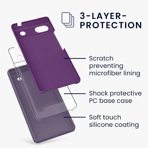 Miniatura 238 de kwmobile Funda Compatible con Google Pixel 6 Pro - Funda de teléfono de silicona TPU con acabado suave - Azul Arrecife