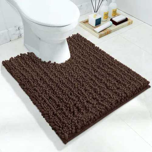 Miniatura 127 de Yimobra Alfombras de Baño Antideslizantes Lavables - Alfombra de Baño de Chenilla Ultra Suave Absorbente, Alfombra Peluda de Secado Rápido para Negro