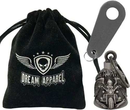 Miniatura 2 de Dream Apparel Campana de motocicleta Guardian Angel Drive Away Gremlin, campana de motociclista para hombres y mujeres, regalo de buena suerte
