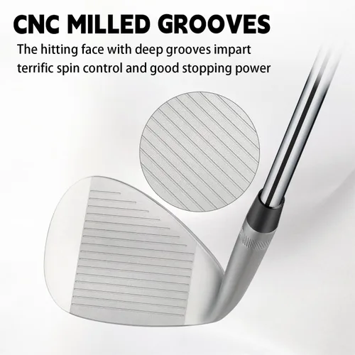 Miniatura 3 de Forged Golf Wedge Set for Men or Individual 48/50/52/54/56/58/60/68/70/72 Degree RH Gap Wedge Sand Wedge Easily Escape from Bunker,Milled Face for