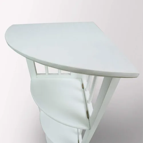 Miniatura 5 de Estantería de esquina plegable de 4 estantes Casual Home, blanca Blanco
