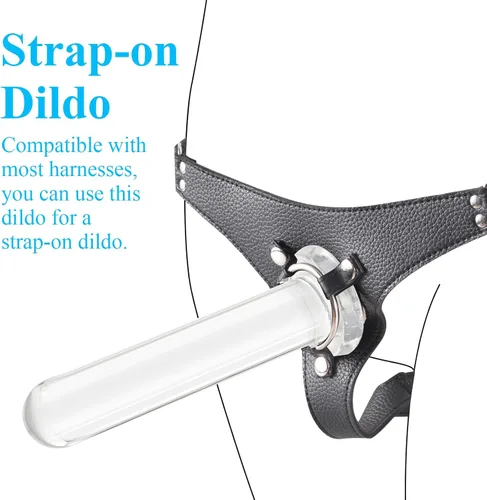 Miniatura 3 de Consolador transparente de 7.48 pulgadas con ventosa fuerte, masajeador de próstata para hombres, tapones anales para el pene para mujeres, juguete
