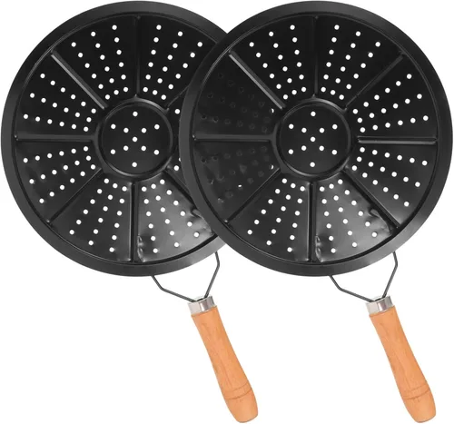 2 almohadillas de aislamiento de mango de madera, almohadilla de aislamiento para el hogar, protección contra sobrecalentamiento, anillo de cocina