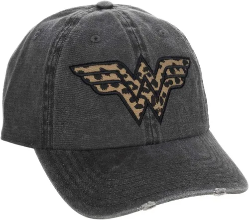 Miniatura 3 de Bioworld Wonder Woman - Sombrero de papá con logotipo de leopardo y superhéroe para mujer