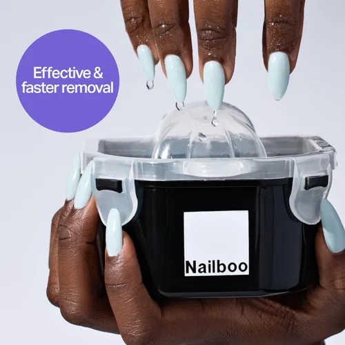 Miniatura 5 de Nailboo Removedor de Esmalte de Uñas 100% Acetona, Removedor de Esmalte en Gel para Uñas, Removedor de Esmalte de Acetona Pura y Polvo Dip, Remoción