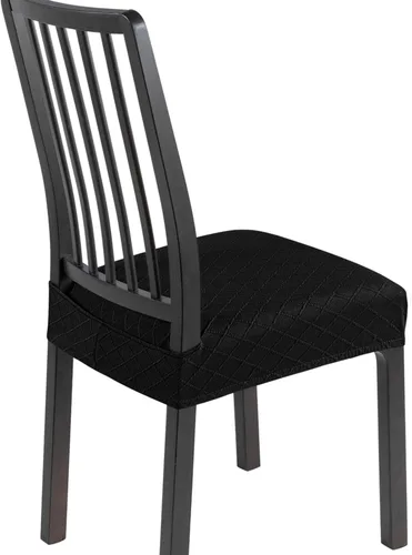 Miniatura 54 de SearchI Juego de 6 Fundas de Asiento para Sillas de Comedor Elásticas, Fundas de Asiento Suave Extraíbles y Lavables para Sillas de Comedor, Flor
