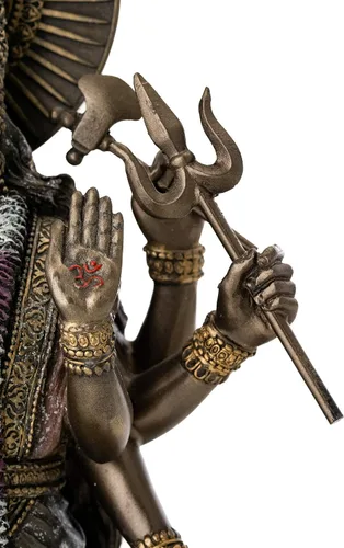 Miniatura 6 de Top Collection Durga - Estatua hindú femenina con león, escultura de diosa divina de la madre del universo, figura coleccionable de la nueva era