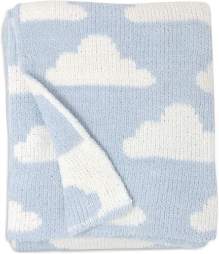 Miniatura 21 de Living Textiles Manta de Chenilla Gris Nubes Suave para Bebé Reversible de Alta Calidad Tejido Acogedor para el Mejor Confort - para Lactante, Niño