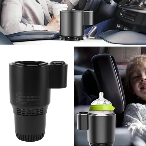 Miniatura 4 de Calentador inteligente 2 en 1 para auto, 12 V 36 W, soporte para taza de refrigeración y calefacción para automóvil, control táctil, taza de viaje