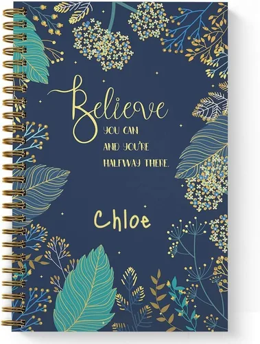 Miniatura 9 de Gotcha Covered Notebooks Sparkle - Cuaderno motivacional personalizado, tapa blanda laminada, 120 páginas de su papel seleccionado, coloque espiral