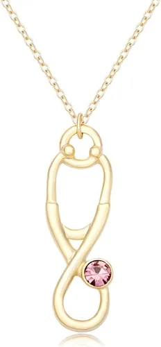Miniatura 13 de Estetoscopio Caduceus Doctor Enfermera Encanto Bangle Pulseras para RN graduación regalo