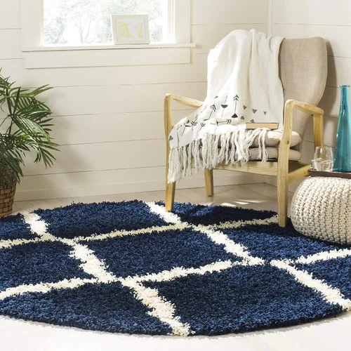 Miniatura 10 de Safavieh - Dallas Shag Collection SGD257A - Alfombra de área con diseño de enrejado de 10 x 14 pies