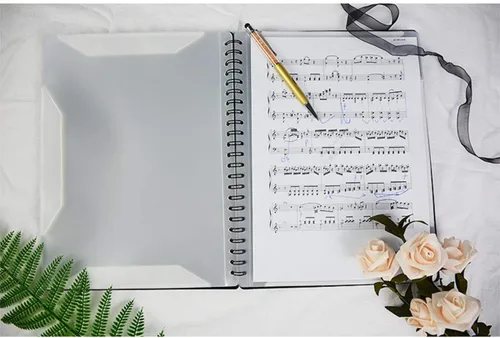Miniatura 3 de Archivo de partituras de música, carpeta de almacenamiento de papel, carpeta de espectro de cambio creativo A4, tamaño carta, carpeta de partituras