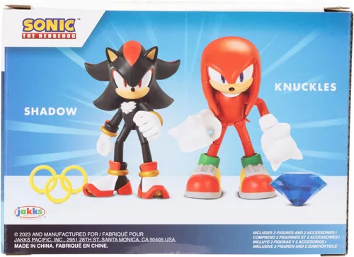 Miniatura 7 de Sonic, el erizo - Pack de 2 figuras de acción de 4 in de Knuckles y Shadow
