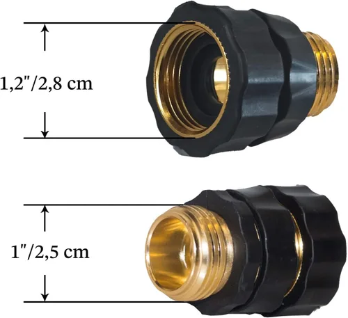 Miniatura 3 de Hourleey Conector rápido para manguera de jardín, conector rápido de 3/4 pulgadas, macho y hembra, 3