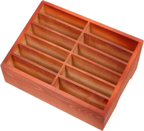 Miniatura 9 de SEWACC 12- Soporte de madera para teléfono celular, organizador de escritorio para teléfono celular, caja de almacenamiento para la escuela aula