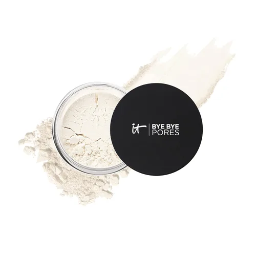 IT Cosmetics Bye Bye Pores – Poreless Finish Loose Setting Powder Makeup – Translucent Blurring Face Powder for All Skin Tones – with Peptides,