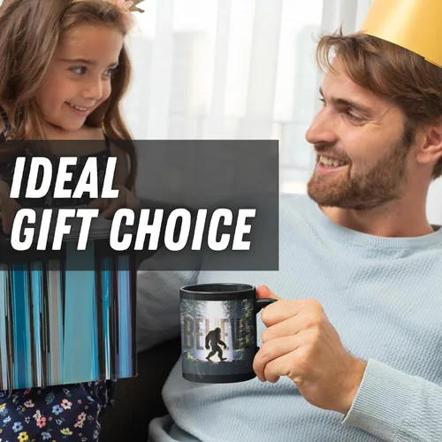 Miniatura 5 de Onebttl Bigfoot - Taza de café sensible al calor, taza de cerámica que cambia de color, perfecta para los creyentes de Bigfoot