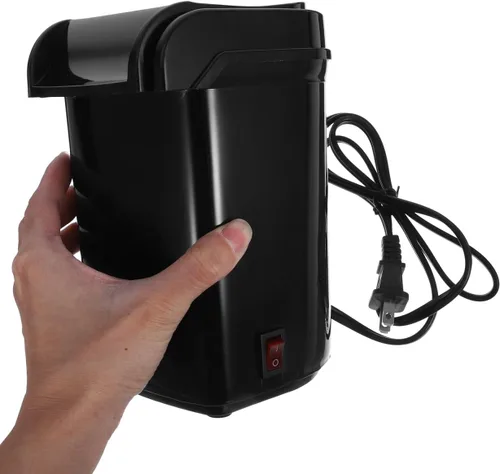 Miniatura 6 de Cabilock Máquina eléctrica de palomitas de maíz con pala de 110 V, máquina automática de aperitivos saludables para fiestas familiares de películas