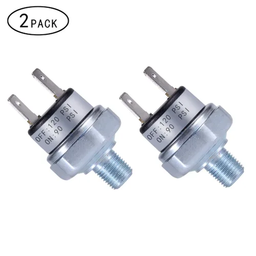 Miniatura 2 de Interruptor de presión de aire 90-120 PSI 1/8"-27 NPT DC 24V 12V Compresor de aire 90 PSI