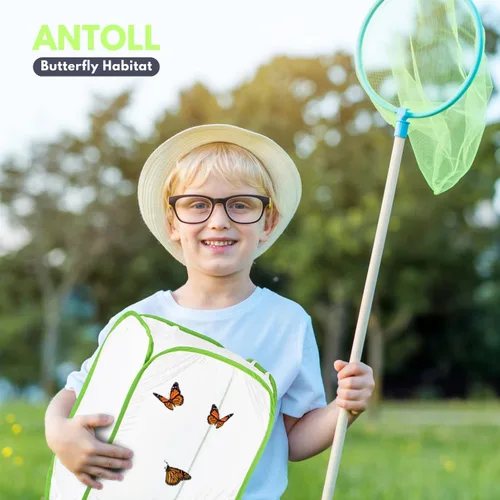 Miniatura 7 de Jaula de hábitat de gran tamaño, jaula de malla de insectos voladores de mariposa libélula, planta de observación al aire libre y terrario