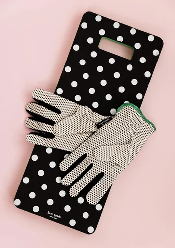 Miniatura 4 de Kate Spade New York Guantes de jardín y de jardinería para mujer, bonito juego de herramientas de jardín con almohadilla gruesa para rodillas