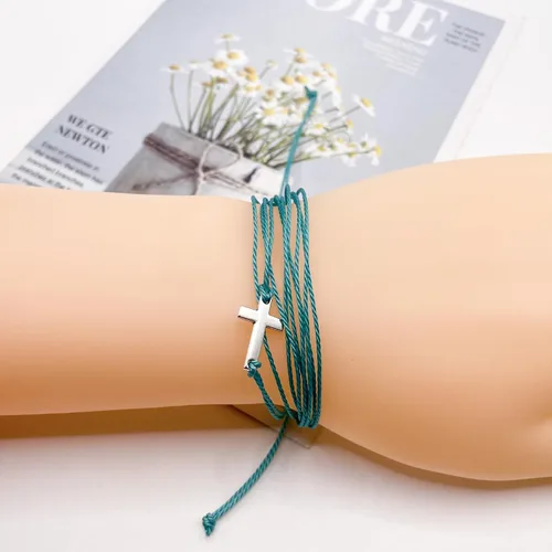 Miniatura 22 de Conjunto de pulseras de playa para hombres y mujeres, pulseras para hombres, pulseras bohemias hechas a mano, pulseras envolventes de joyería