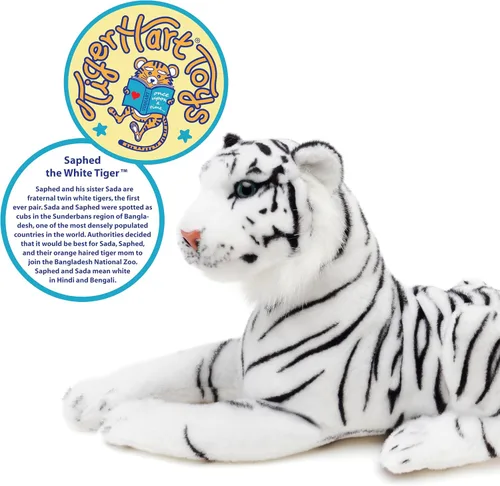 Miniatura 4 de TigerHart Saphed El Tigre Blanco - Peluche de 17 Pulgadas