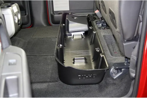 Miniatura 3 de DuHa 20078 - Almacenamiento debajo del asiento para F150 SuperCrew 2009-2014 con un subwoofer de fábrica Organizador de asiento trasero negro