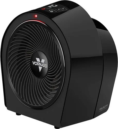 Vornado Velocity 3R Calentador para toda la habitación con temporizador, termostato ajustable y características avanzadas de seguridad, Negro