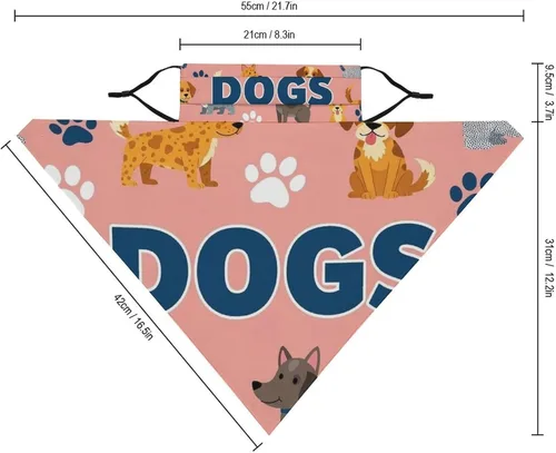 Miniatura 2 de Bufanda triangular reutilizable con cinta elástica para las orejas, protección solar UV