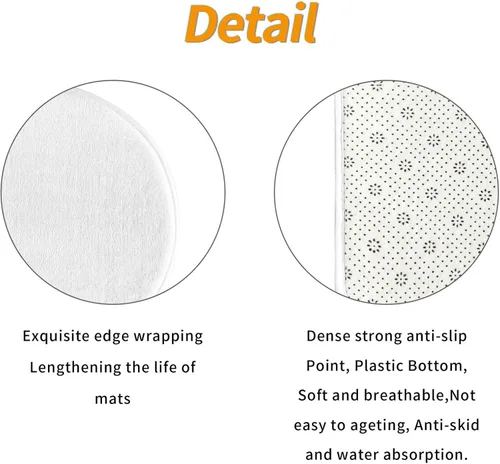 Miniatura 4 de CO2 Pattern absorbent non-slip floor mat set of 3 - suitable for bathroom, bedroom, kitchen
