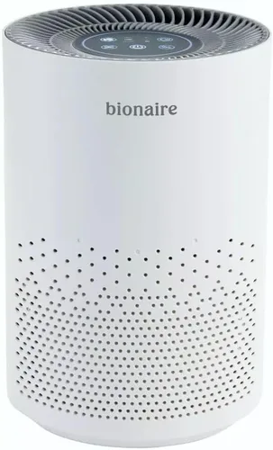 Miniatura 8 de Bionaire oficial - Purificador de aire de mini torre AER1, filtración HEPA verdadera con sistema de 3 etapas, perfecto para habitaciones medianas