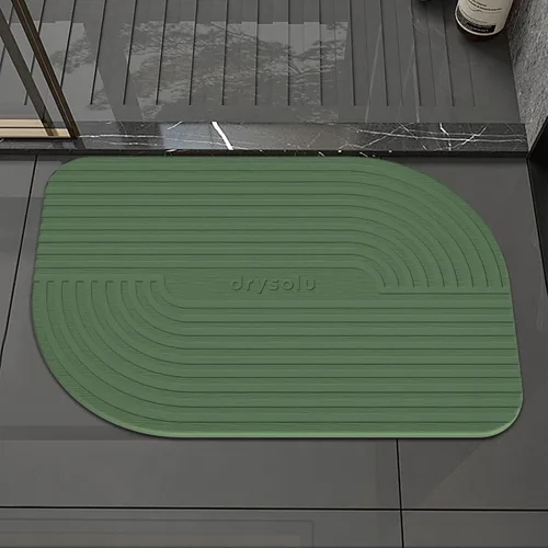 Miniatura 9 de Tapete de baño de piedra de tierra de diatomeas, tapete de ducha de piedra de secado rápido, ultra absorbente, tapete de diatomita, tapete